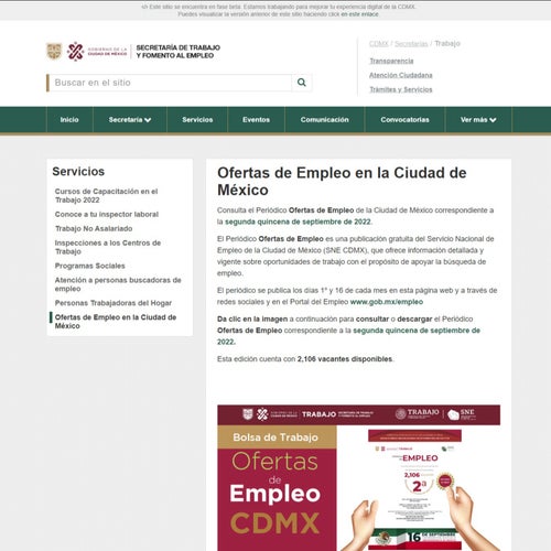 Publica en Ofertas de Empleo CDMX: