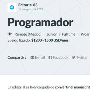 Publica tu vacante.
