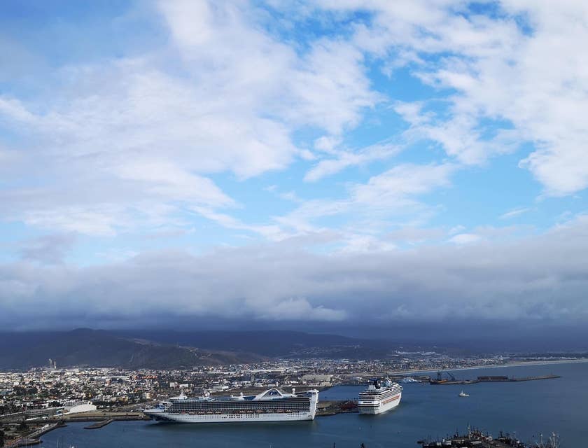 Vista del puerto de Ensenada, Baja California.