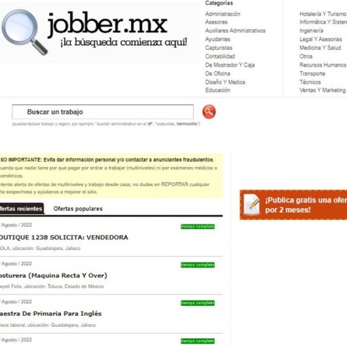 Cómo publicar una vacante en jobber.mx: