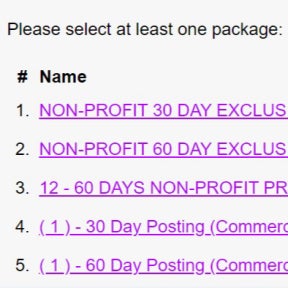 Purchase a job posting plan.