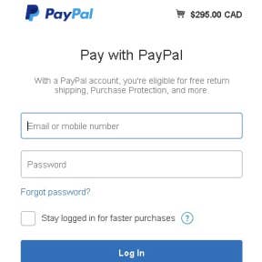 Enter your PayPal details and pay for your listing.