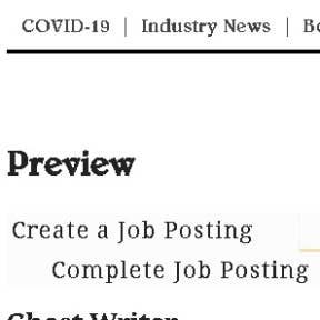 Preview your job before publishing it.