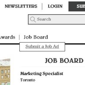 Start the job posting process.
