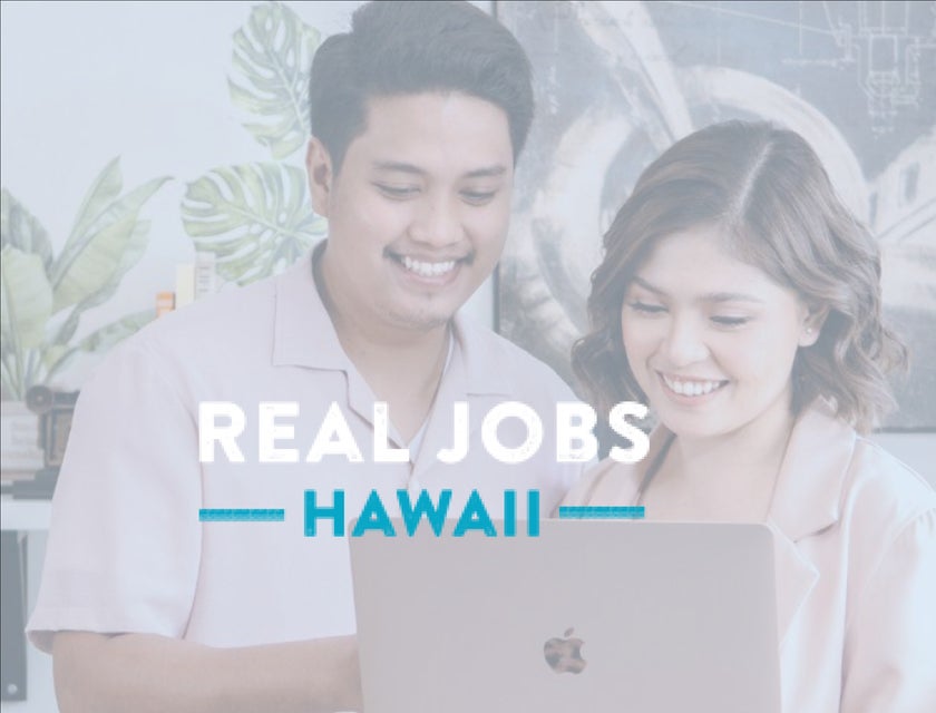 Real Jobs Hawaii logo.