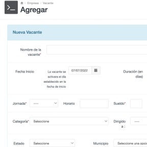 Completa los datos requeridos.