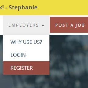 Register a new employer account.