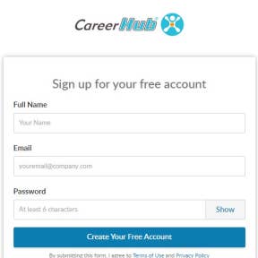 Register an employer's account.