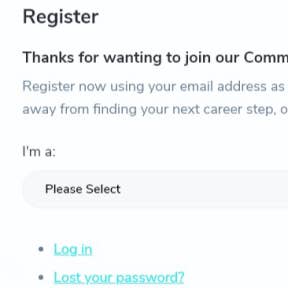 Register as an employer.