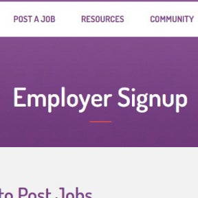Register as an employer.
