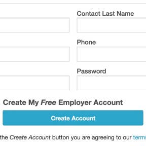 Register your employer account.