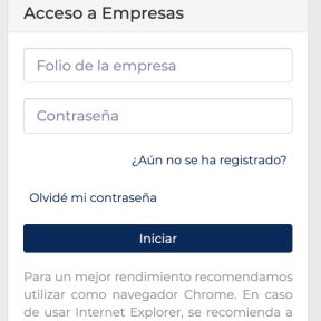 Registra a tu empresa.