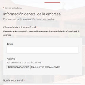 Registra a tu empresa.