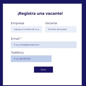 Registra tus datos.