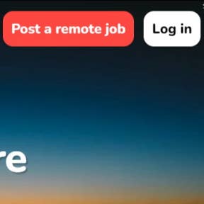 Click on "Post a remote job."