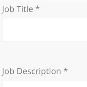 Fill out the job posting form.