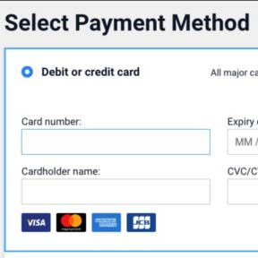 Complete the payment.