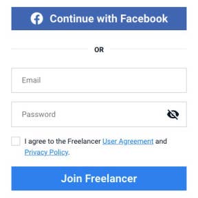 Create your account.
