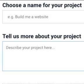 Enter all of the details about the project.