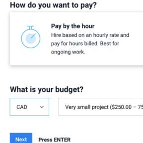 Set a budget.