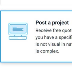 Select the type of posting you want to create.