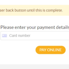 Finalize your order.