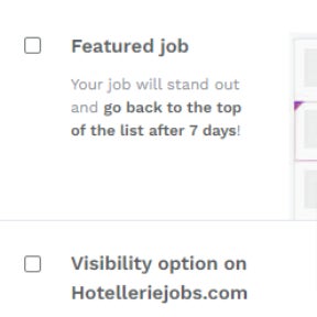 Add upgrades to your listing.