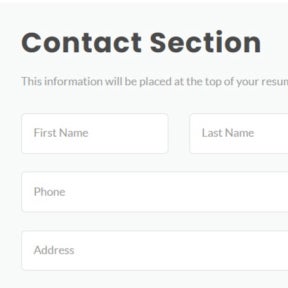 Enter your contact information.