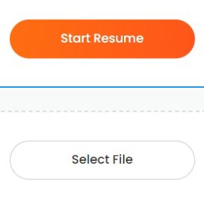 Start the resume creation process.