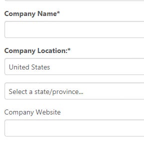 Add your company information.