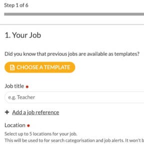 Create your job post.