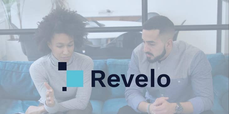 Logotipo da Revelo.