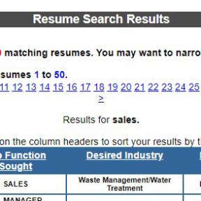 Review the search results.