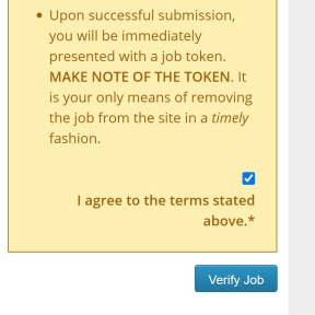 Review your job post.
