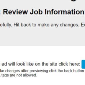 Review your job post.
