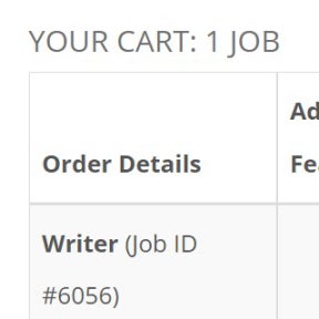 Review your job posting order.