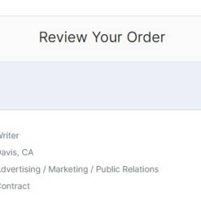 Review your order.