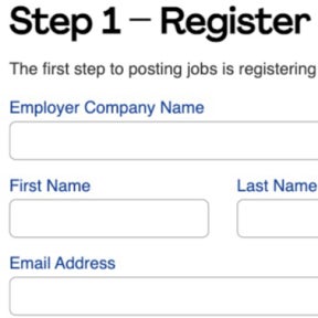 Create your account.