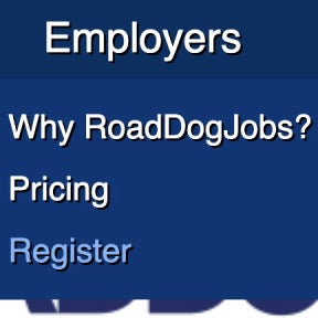Navigate to the RoadDogJobs home page.