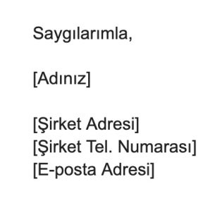 Şirket bilgilerini ekleyin.