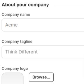 Create a company profile.