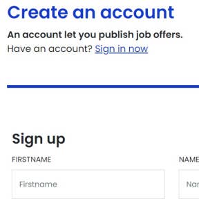 Create an account.