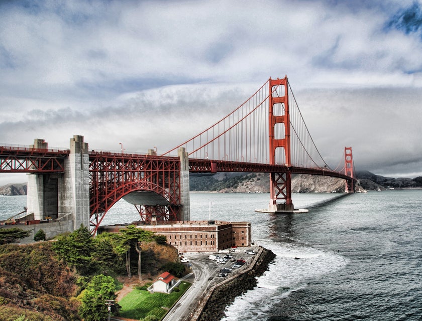 The Golden Gate Bridge in San Francisco.