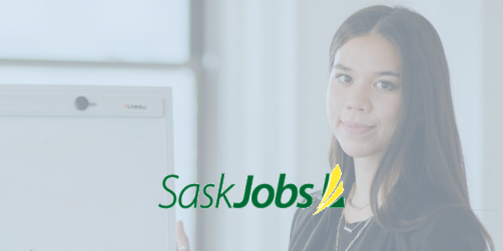 SaskJobs logo.