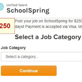 Select your job category.