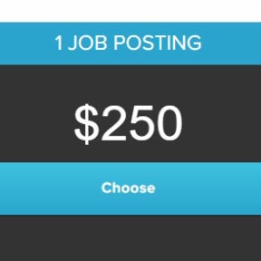 Select a posting package.