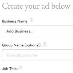 Create your job post.