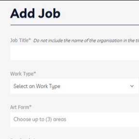 Create your job post.