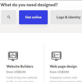 Search and select your design category.