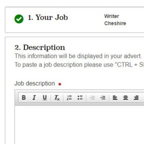 Create your job ad.